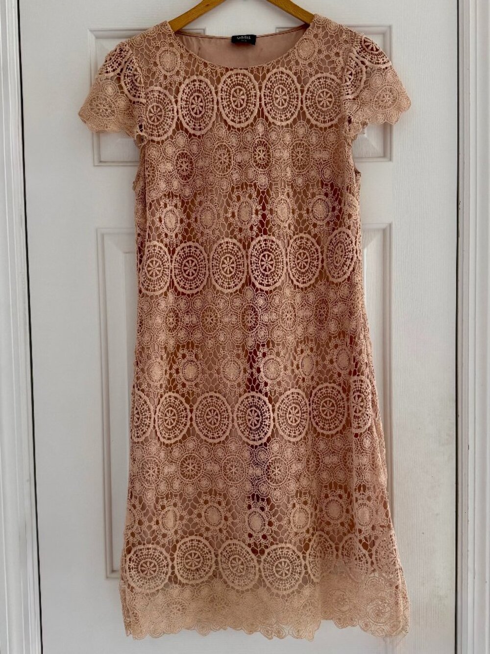 Oasis - Stunning Crochet Boho Midi Dress - USA size 8 - UK size 12